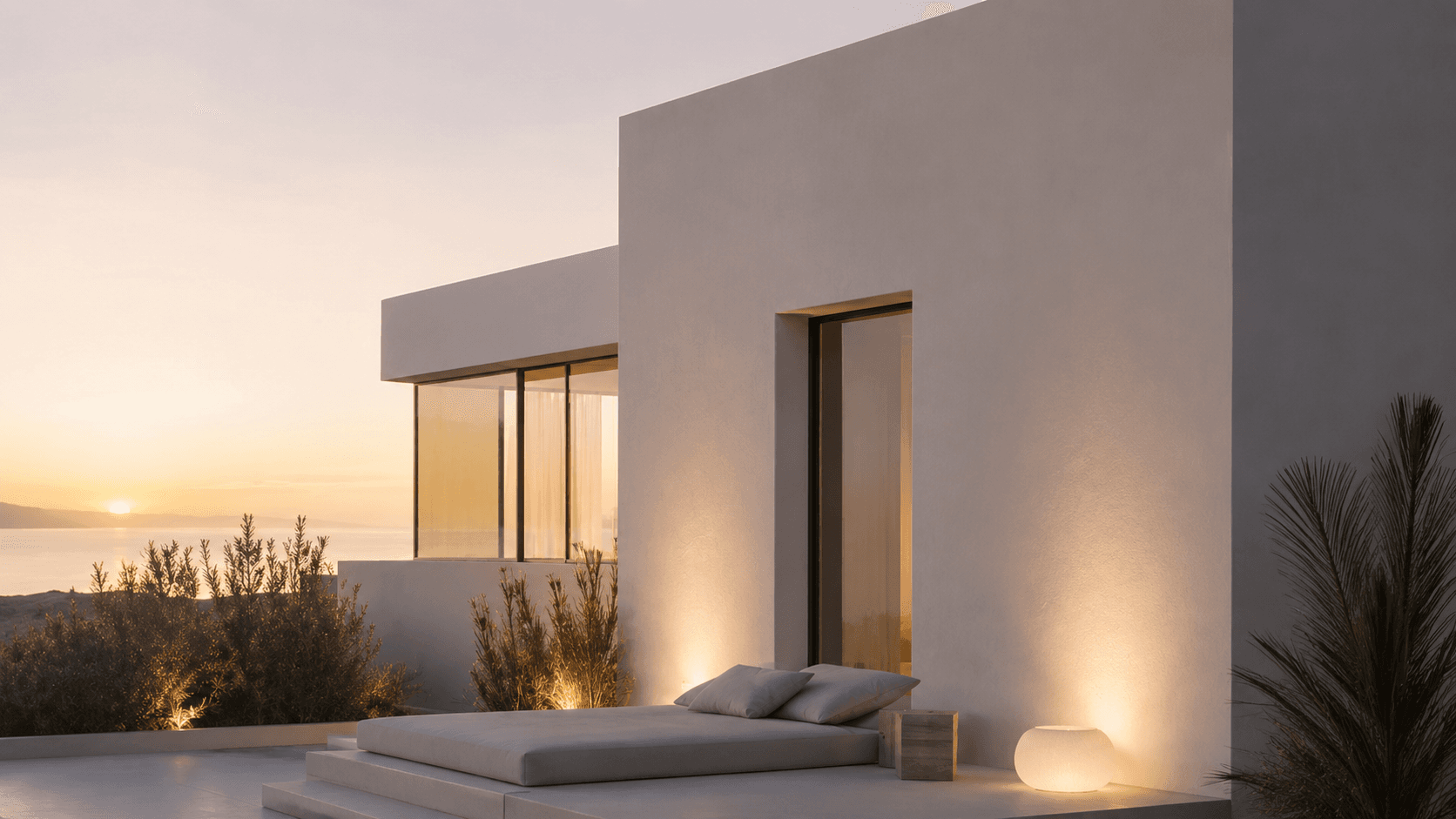 Philosophie – minimalistische Hausfassade